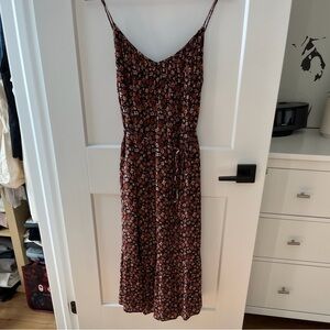 Gentle Fawn Black and Red Floral Dress